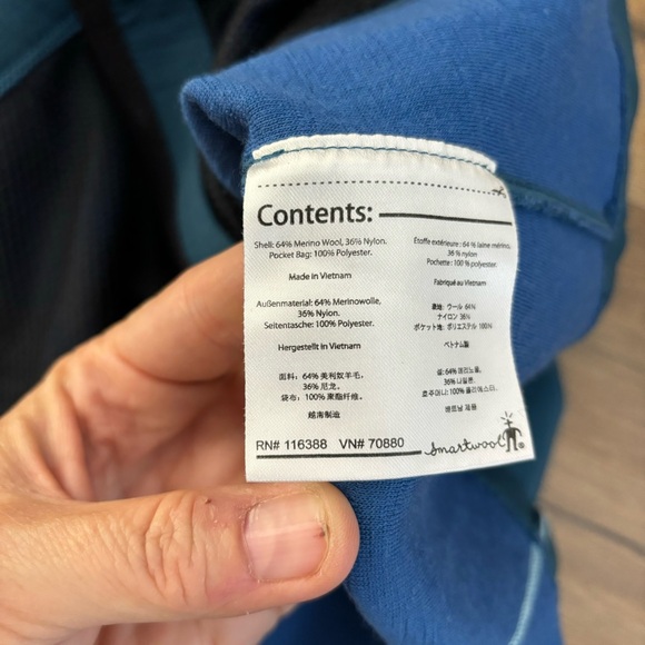 Smartwool PhD HyFi Full Zip Jacket Deep Sea Teal Women’s - Picture 5 of 6